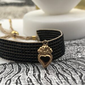 Rock and Love – Bracelet “Espoir” noir