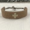 Rock and Love - Bracelet "Love" beige argent