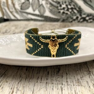 Rock and Love – Bracelet “Country” – vert sapin