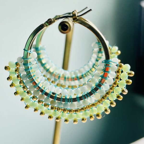 boucle d'oreille turquoise NONY