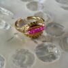 Bague "la rêveuse" - Agate Fuchsia
