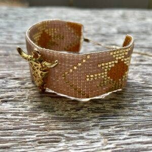 Rock and Love – Bracelet « Country » – rose / curry