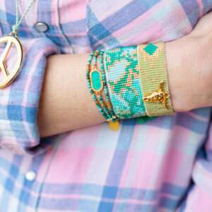 Bracelet / collier “la Douce”- turquoise
