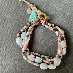 Collier – Bracelet La Charmante – mix pierres fines